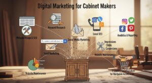 What Digital Marketing Actually Includes for Cabinet Makers