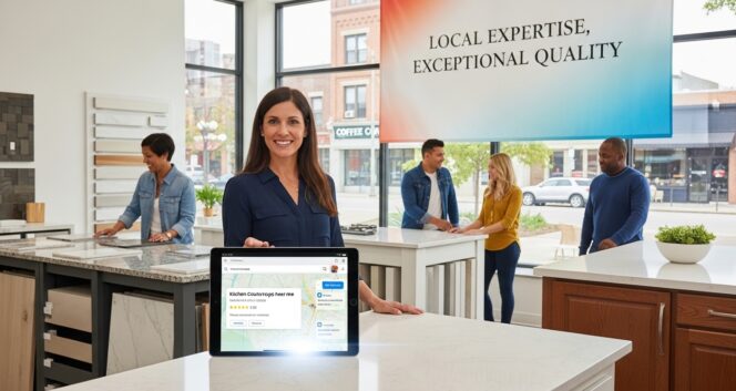 How Countertop Businesses Can Compete with Big Brands Using Local SEO