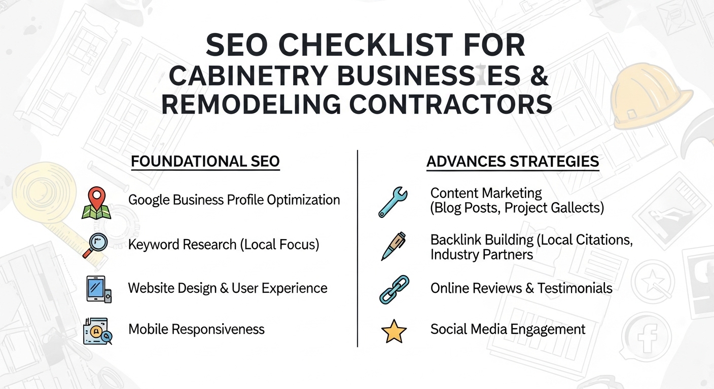 SEO Checklist for Cabinetry Businesses and Remodeling Contractors