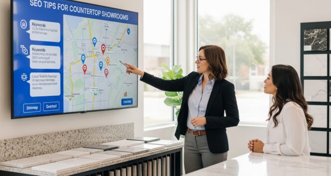 SEO Tips for Countertop Showrooms to Improve Local Rankings