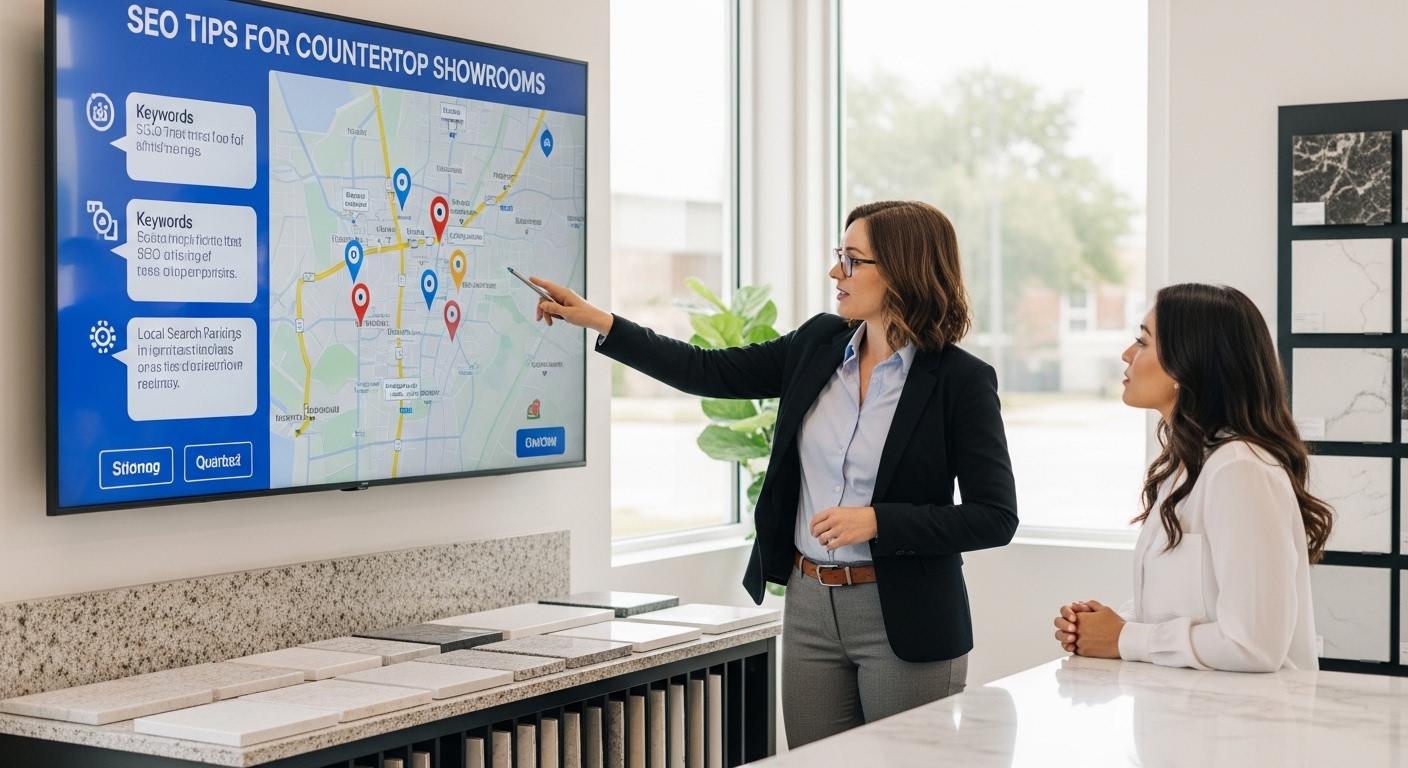 SEO Tips for Countertop Showrooms to Improve Local Rankings