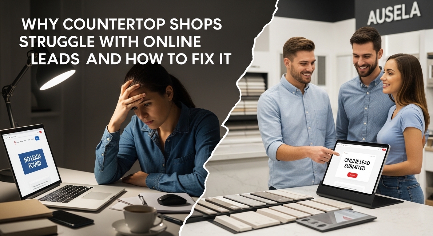 Why Countertop Shops Struggle with Online Leads and How to Fix It