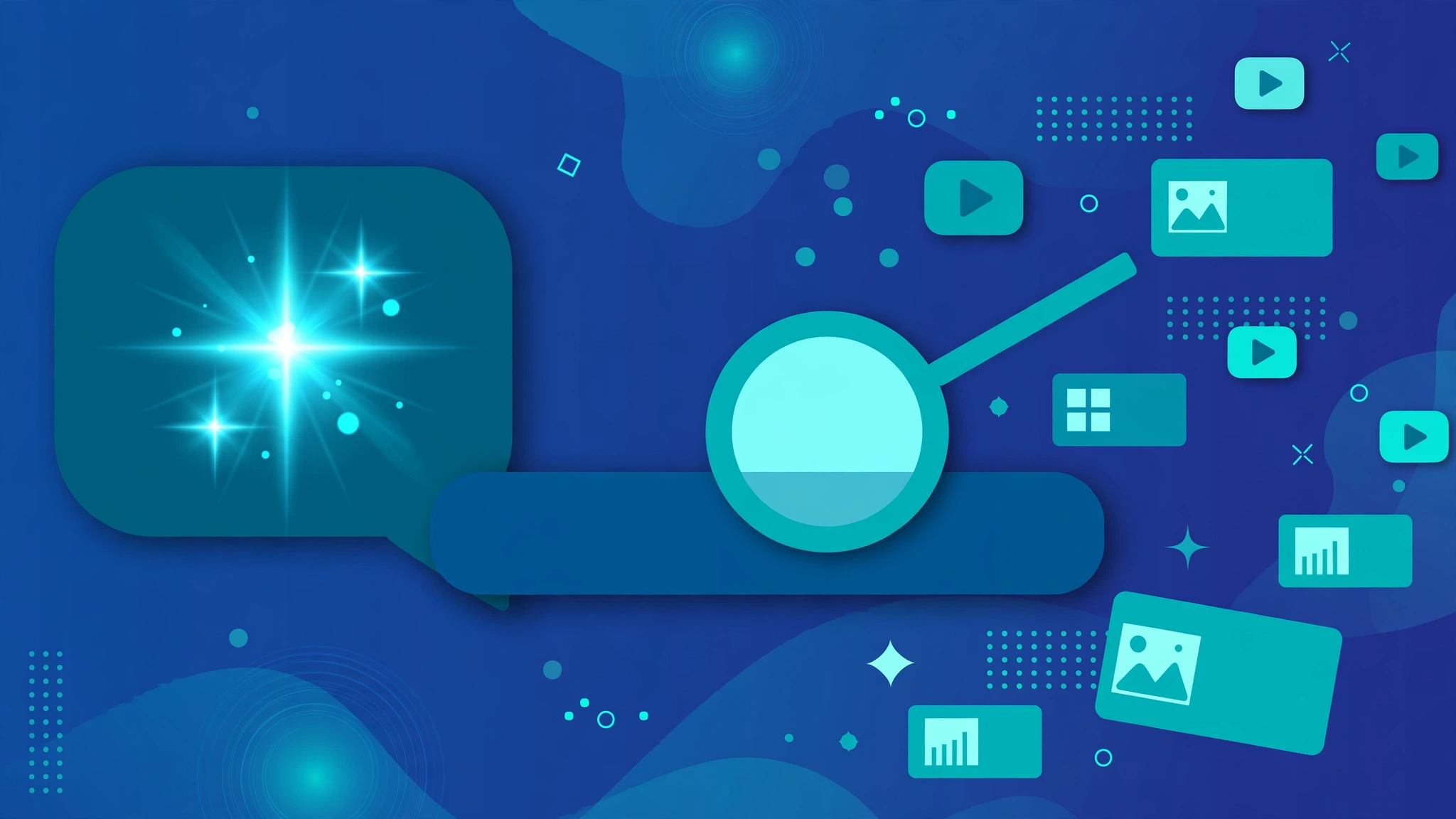 AI advertising and search illustration for 14 marketing updates